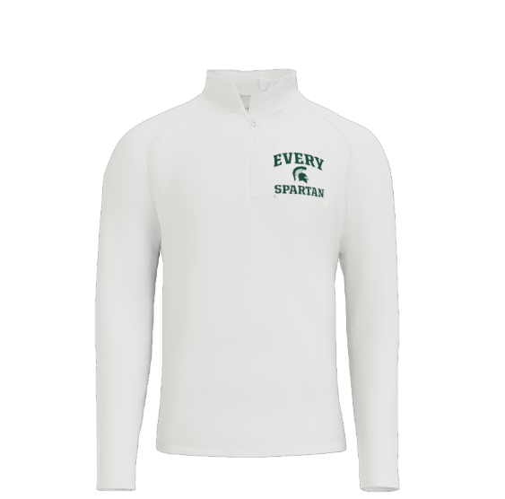 White sweatshirt with 