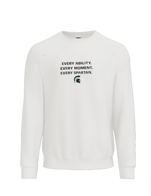 Youth Core Fleece Crewneck Sweatshirt (manifesto) Port & Co™ White