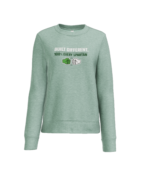 Light green sweatshirt with 