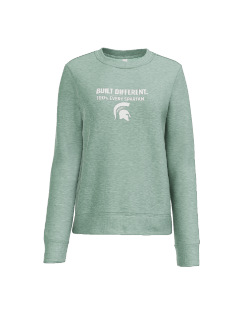 Light green sweatshirt with 