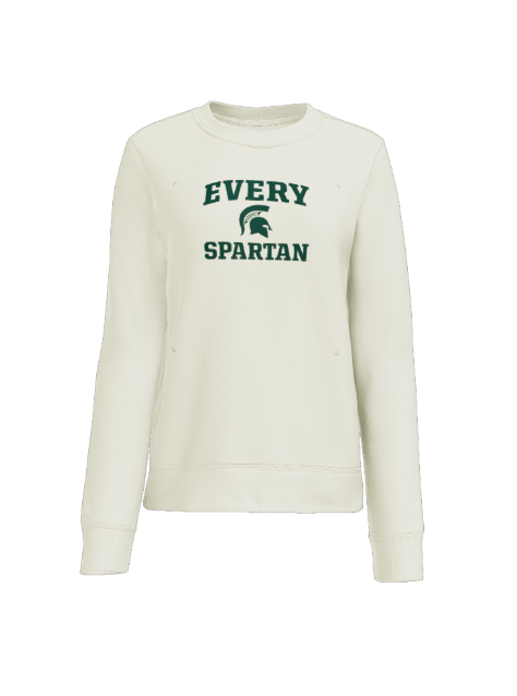 Cream sweatshirt with 