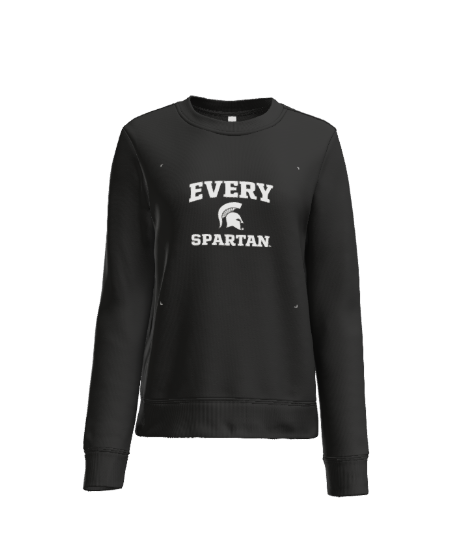 Green sweatshirt with white 