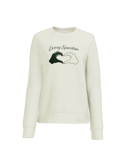 Cream sweatshirt with 