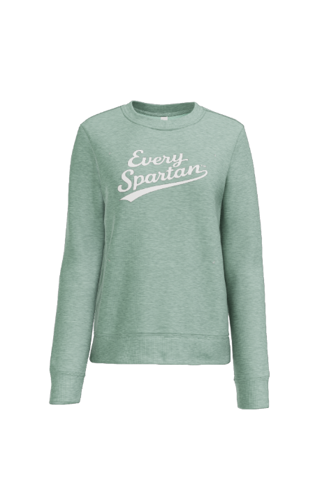 Green sweatshirt with 