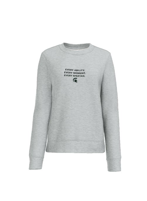 Women’s V.I.T.™ Fleece Crew (manifesto) District® Light Grey