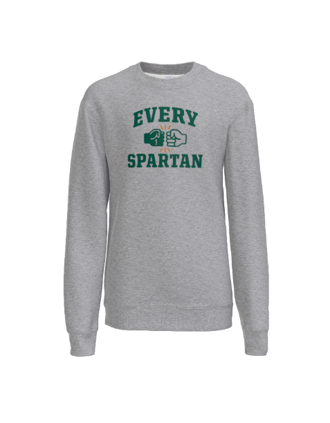 White sweatshirt with 