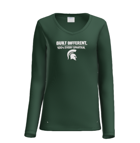 Green long-sleeved shirt with 