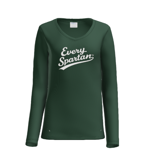 Green long-sleeved shirt with 