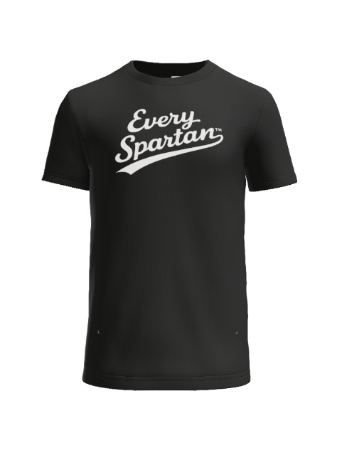 Black t-shirt with white 