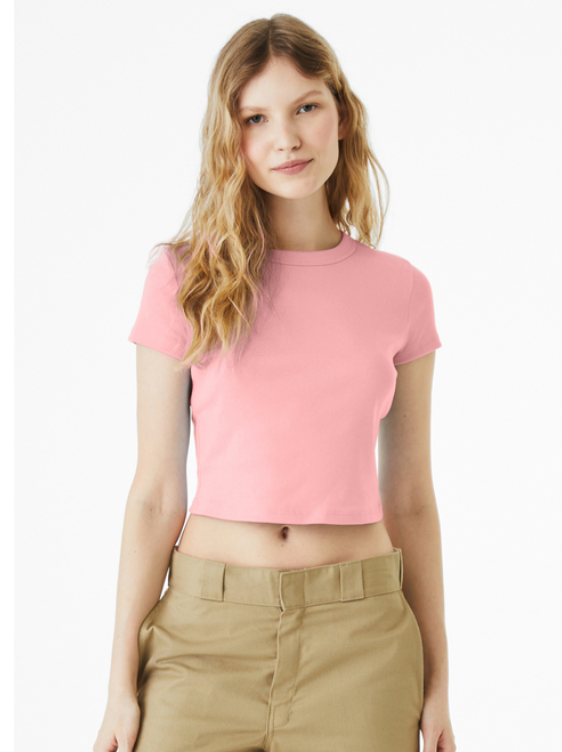 Pink t-shirt with text 