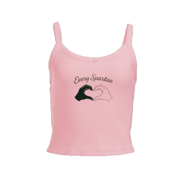Pink tank top with 