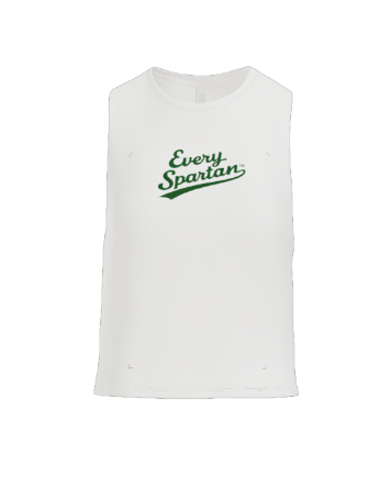 White tank top with green 