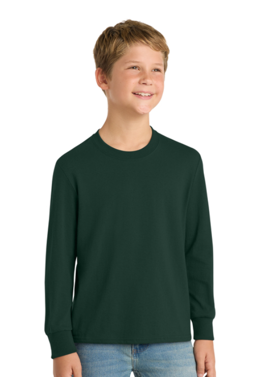 Dark green sweatshirt with white 