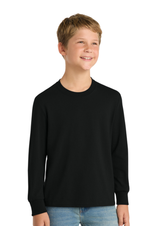 Black sweatshirt with white 