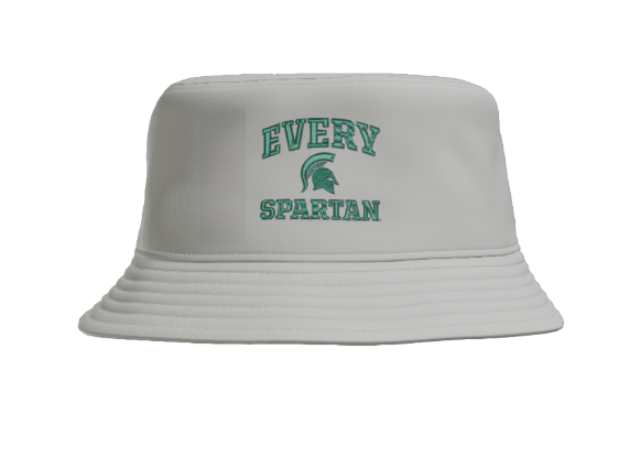 Pink bucket hat with 