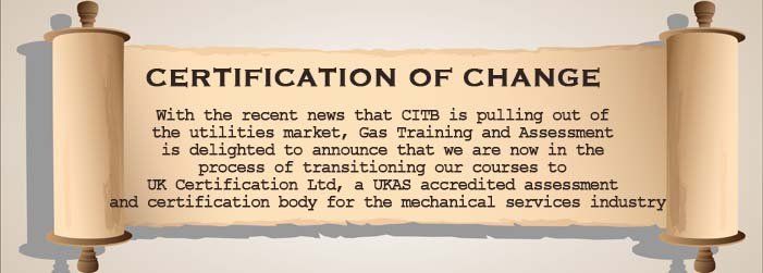 Gas Training Courses by UK Certification Ltd - UKAS accredited assessment