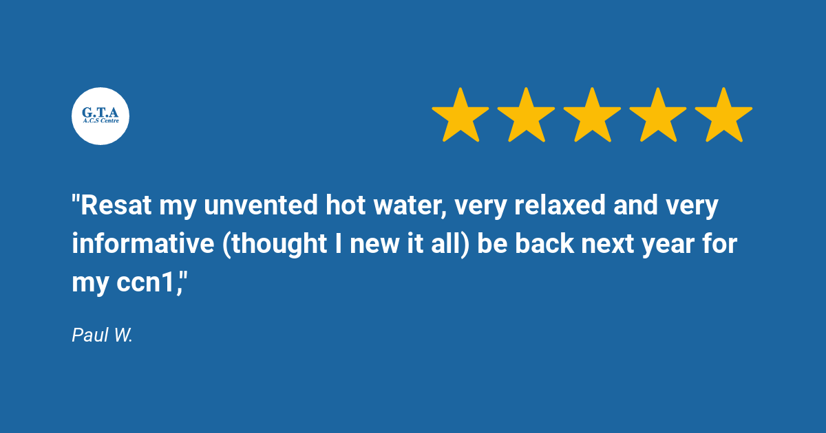 a customer review for Gas Training & Assessment