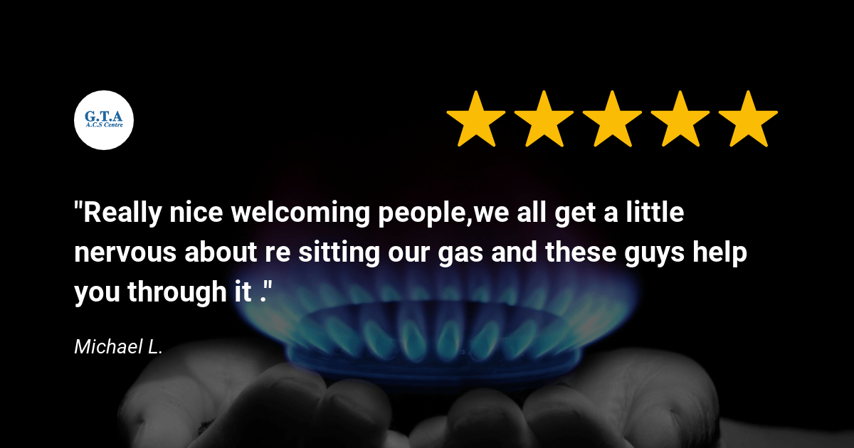 A five star review for a gas company