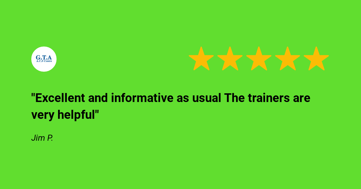 a customer review for Gas Training & Assessment