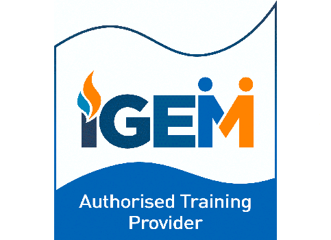 A logo for igm , an authorised training provider.