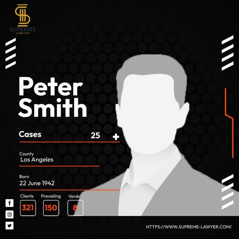 A picture of peter smith with a black background