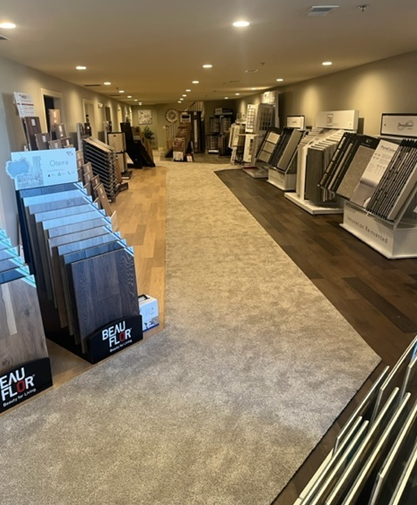 A large room filled with lots of different types of flooring.