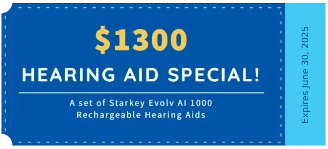 $1300 Hearing Aid Special