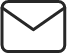 A black and white envelope icon on a white background.