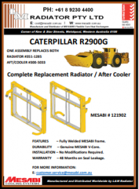 Mesabi Cat R2900g — Welshpool, WA — L&M Radiator