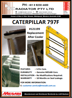 Mesabi Cat 797f — Welshpool, WA — L&M Radiator