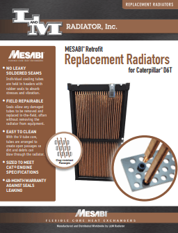 Radiator Brochure — Welshpool, WA — L&M Radiator
