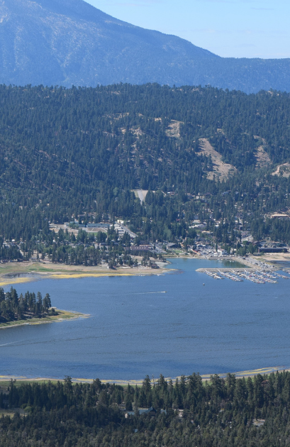 Aerial View of Big Bear Lake