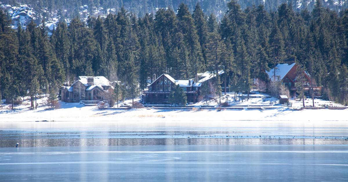 Big Bear Lake in the winter
