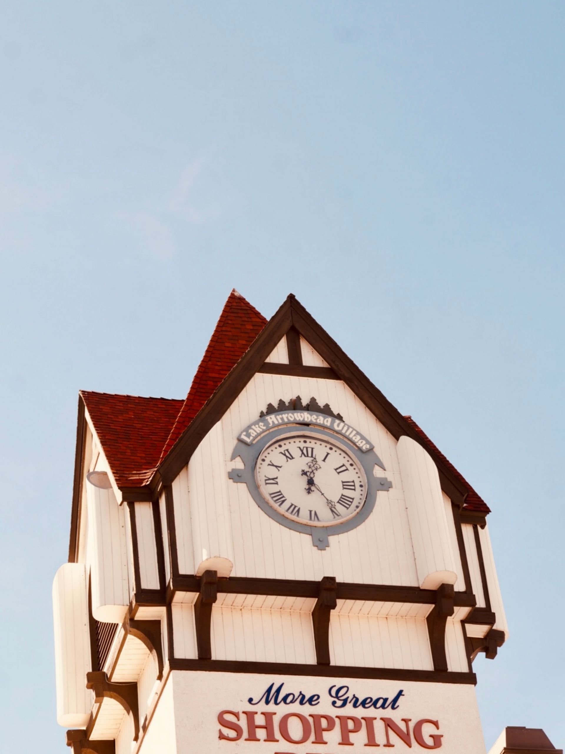 Photo of clock tower in Lake Arrowhead