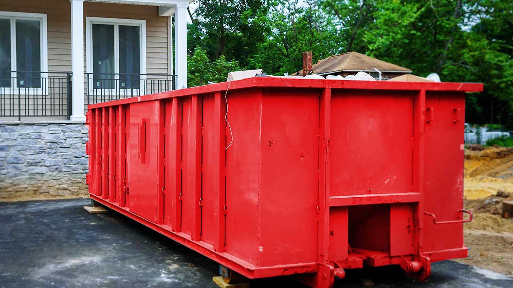 Red Dumpster Truck
