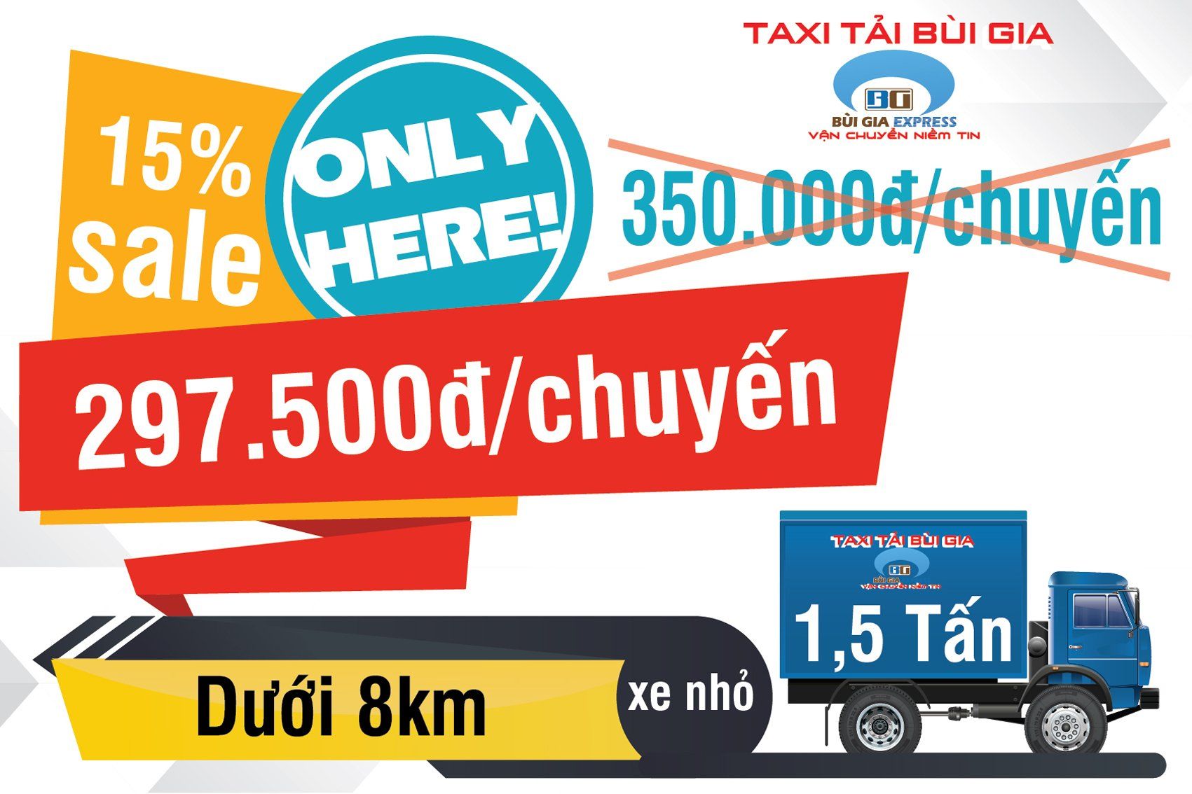 bảng giá taxi tải