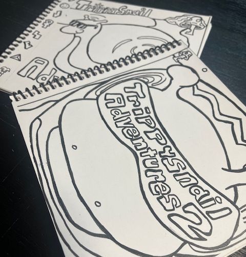 Trippy Snail coloring bundle
