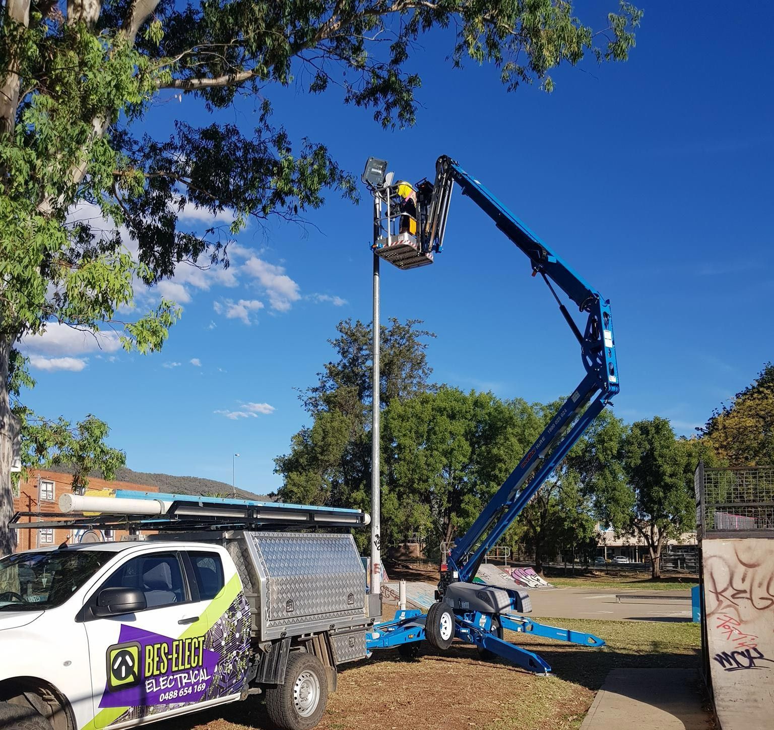 Emergency Electrician At Work