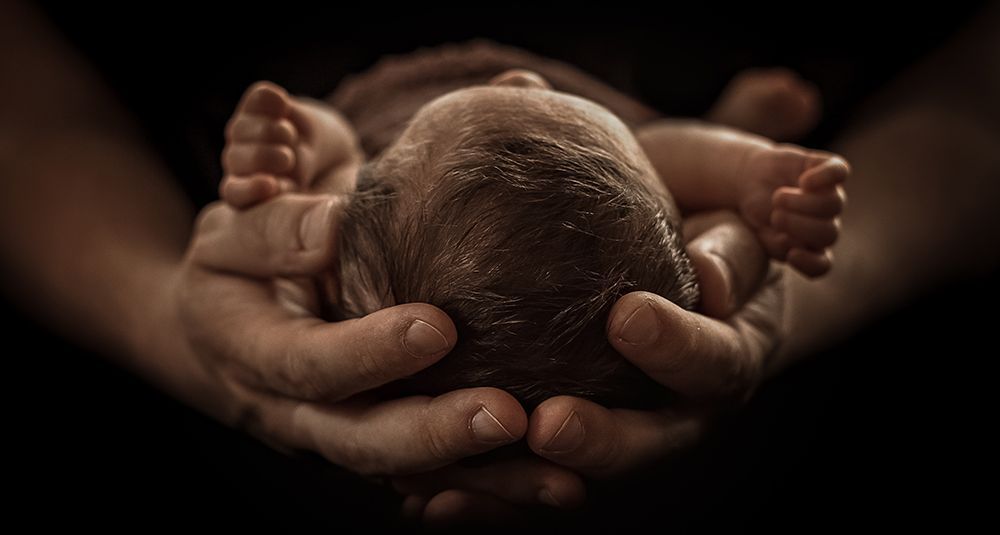 A person is holding a newborn baby in their hands – Auburn, ME - Maine Right To Life