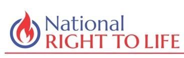 A logo for national right to life with a flame in the middle.