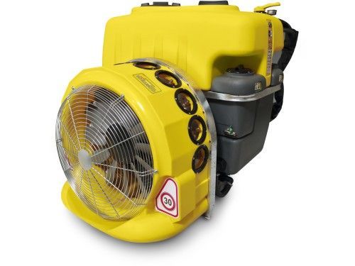 Un ventaglio giallo con il numero 30 sopra