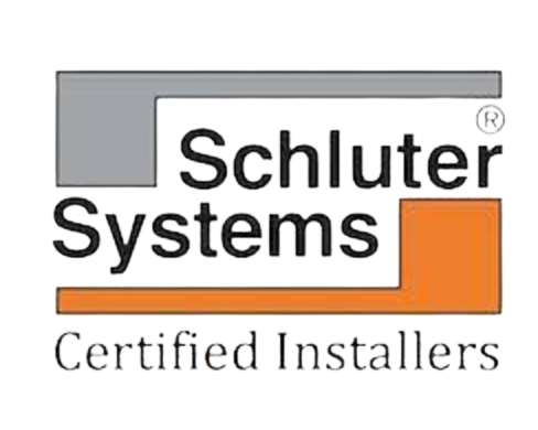 The schulter systems logo is a certified installers logo.