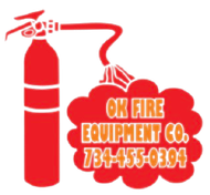 A logo for Ok Fire Equipment Co. shows a fire extinguisher