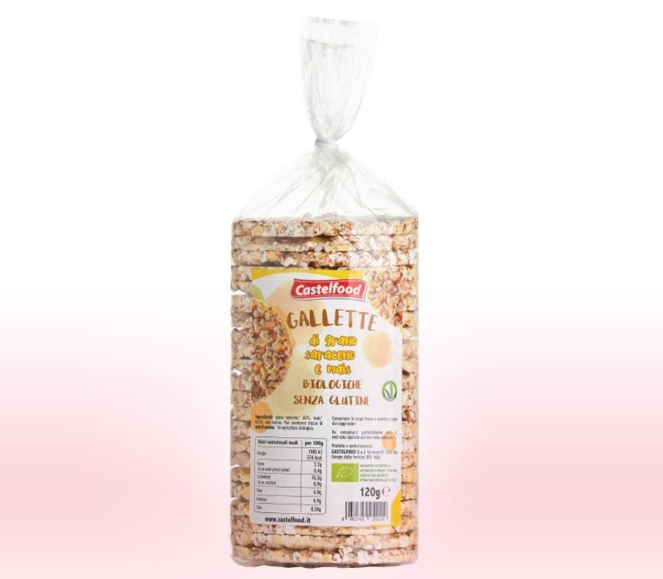 gallette di riso senza glutine a San Giorgio delle Pertiche con grano saraceno e mais