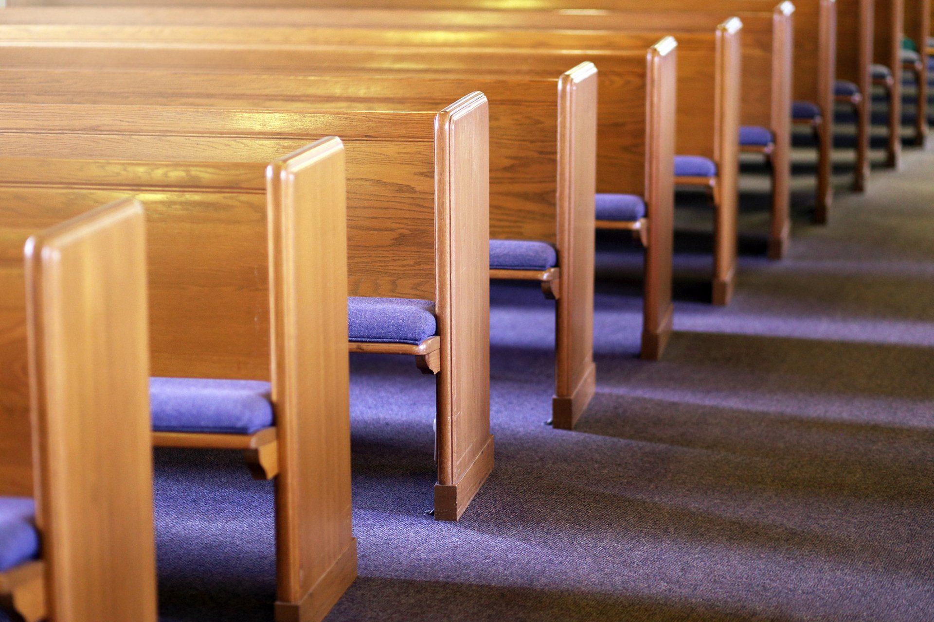 Rows Of Church Pews