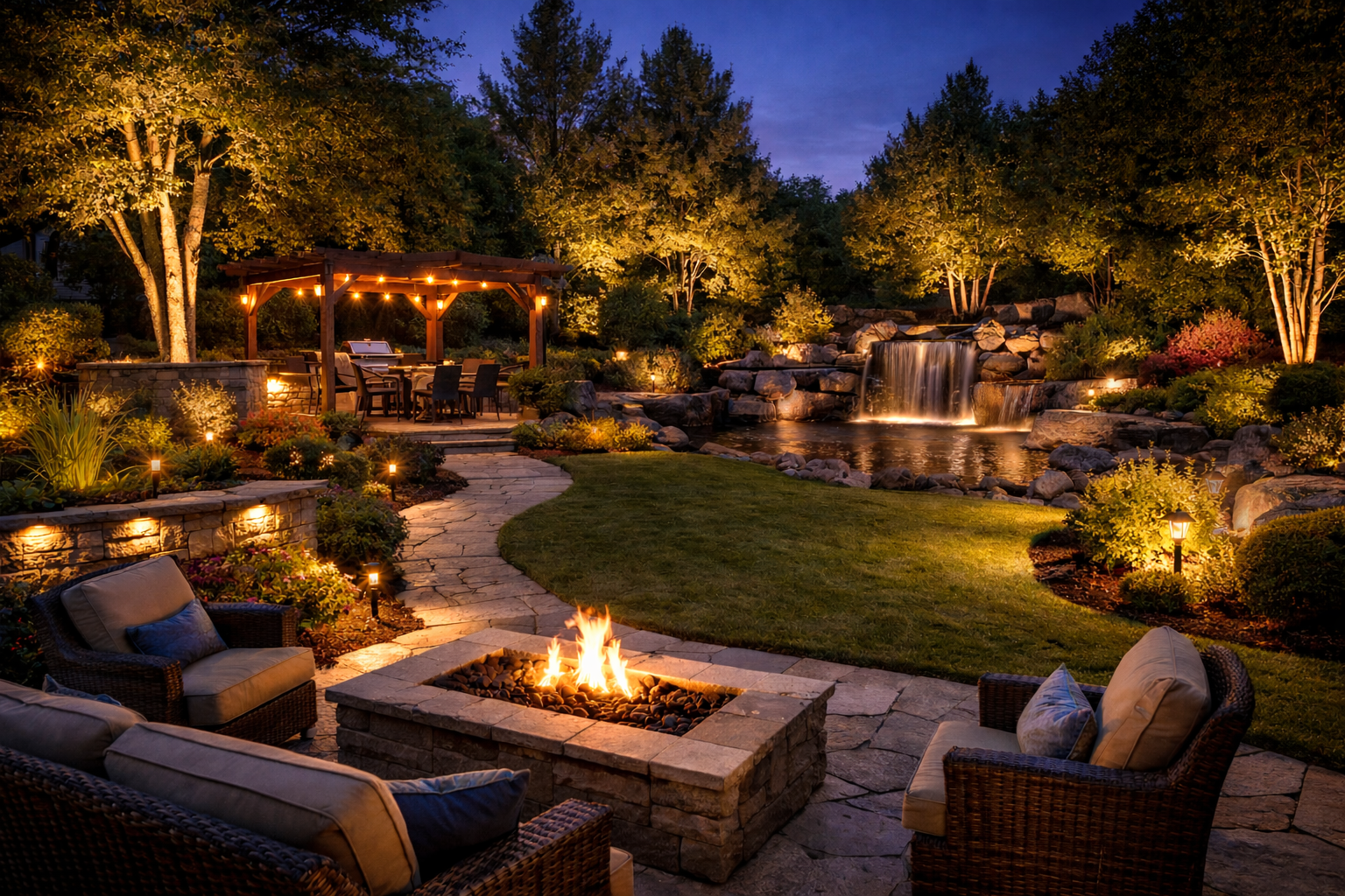 Outdoor living lighting