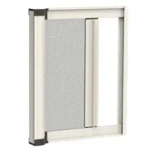 Zanzariera laterale a molla con bottoni antivento e rete elettrosaldata