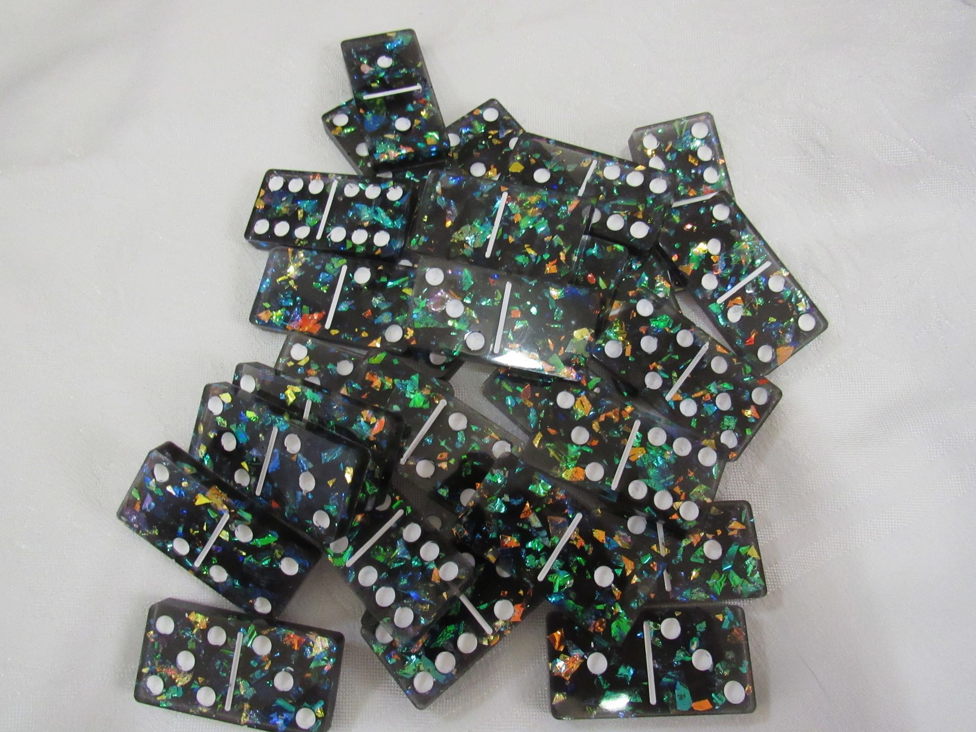 Black Confetti Dominoes