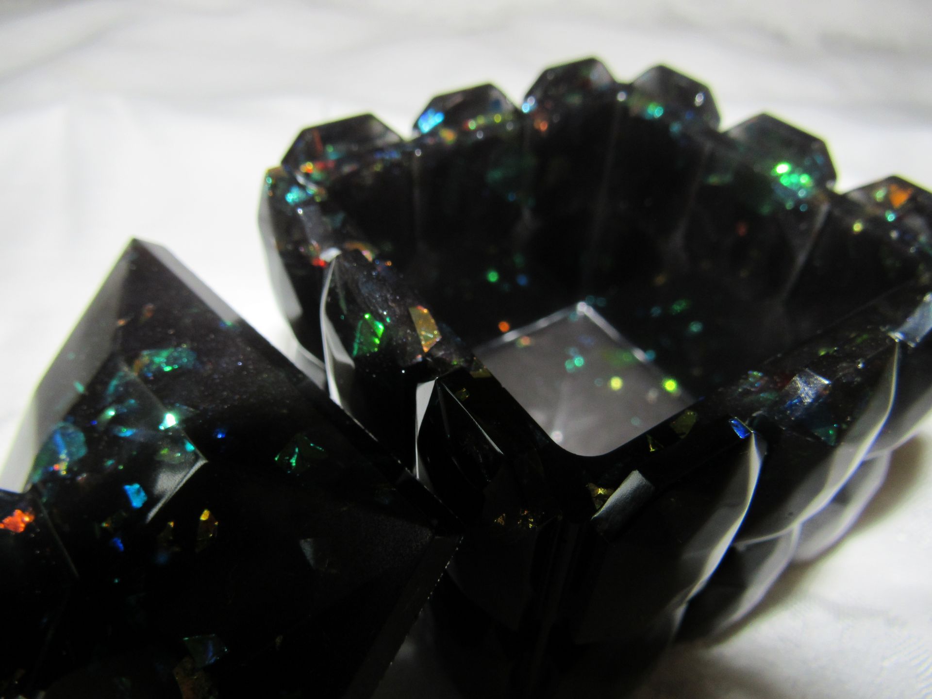 Black Confetti Trinket / Jewelry Box