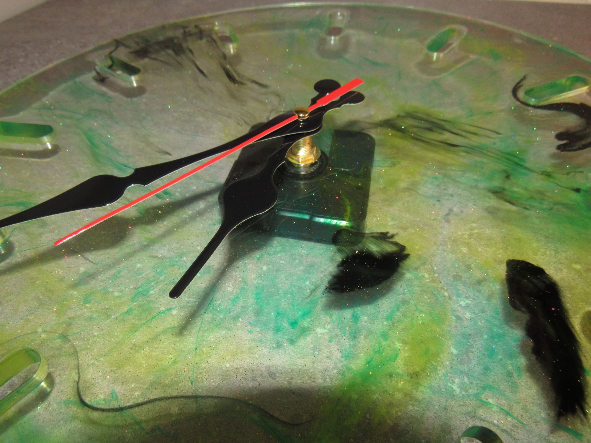 Jamaican Resin Wall Clock - 13 inches